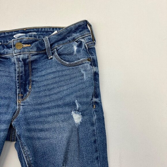 Old Navy Womens Rockstar Super Skinny Jeans Distressed Size 0 - Picture 3 of 9